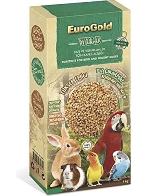 Hype Store Eurogold 4513061 Kemirgen ve Kuşlar Için Mısır Koçanı Taban Altlığı, 1 kg