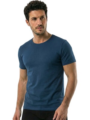 Öts Erkek T-Shirt O Yaka Modal (%47 Modal - %47 Pamuk - %6 Elastan)