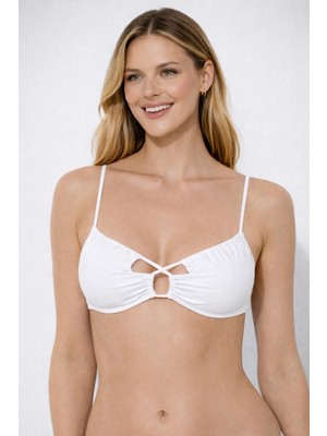 Ayyıldız 63562 Beyaz Bikini Üstü