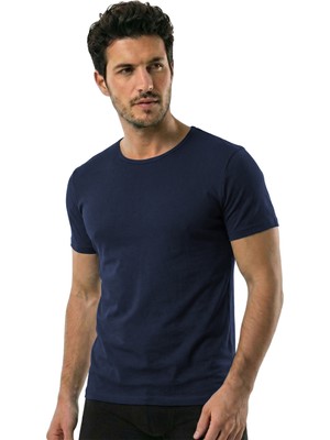 Öts Erkek T-Shirt O Yaka Modal (%47 Modal - %47 Pamuk - %6 Elastan)