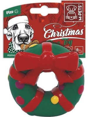 Hype Store M-Pets Chrıstmas Festıve Wreath Köpek Oyuncağı