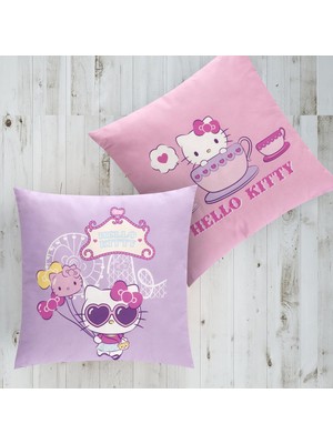 Hype Store Lisanslı Hello Kıtty Funny Kırlent Çok Renkli Tekli