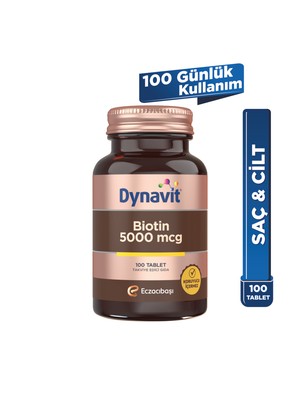 Dynavit Biotin 5000 mcg 100 Tablet