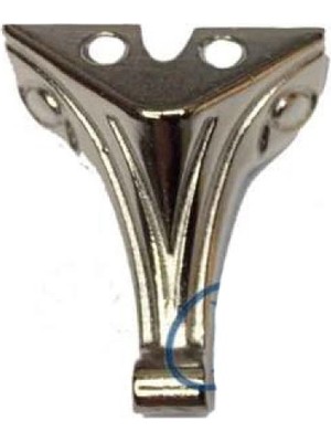 MiraLive Moda Ahşap Sandık Ayağı, Kutu Ayak 2,5 cm - Nikel, 100 Adet