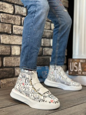 Baybonza BA0142 Bantlı Erkek Yüksek Taban Rakamlı Spor Bot