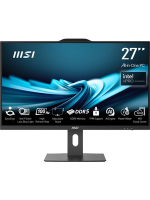 MSI PRO AP272P 14MQ-864EU Intel Core i7 16GB 1TB SSD Windows 11 Pro Siyah 27" FHD All In One Bilgisayar