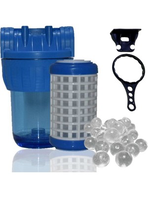 Sufil Sayaç Filtresi Yıkanabilir Kartuşlu Ve Siliphoslu(Kireç Önleyici ) 3/4 Giriş Çıkış