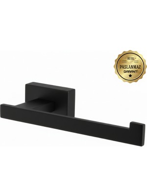 Premium Pirinç Katre Wc Kağıtlık Mat Siyah