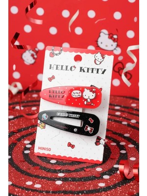 Miniso Sanrio Lisanslı Hello Kitty Saç Tokaları (2 Adet)