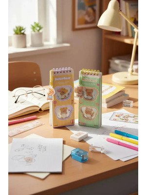 Miniso Butterbear Serisi Stres Giderici Not Defteri