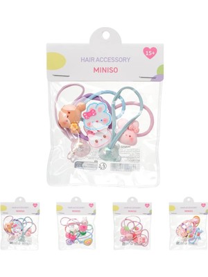 Miniso Çantalı Seri Saç Lastikleri (6 Adet)(B)