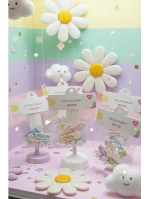 Miniso Çantalı Seri Saç Tokaları (6 Adet)