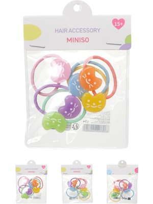 Miniso Çantalı Seri Saç Lastikleri (6 Adet) (D)