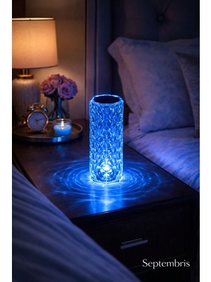 Septembris Kristal Dokunmatik & Kumandalı LED Masa Lambası