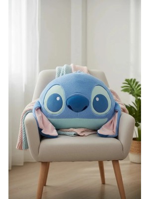 Miniso Disney Lilo&stitch Lisanslı 55 cm Büyük Yastık