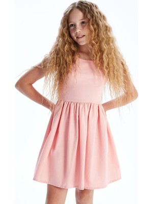 Lc Waikiki Yeni Sezon U Yaka Kız Çocuk Elbise