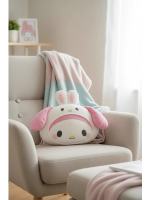 Miniso Sanrio Lisanslı My Melody Baş Şekilli Yastık