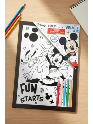 Miniso Disney Mickey Mouse Lisanslı Boyama Seti