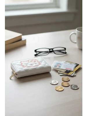 Miniso Sanrio Lisanslı Hello Kitty Sevimli Fermuarlı Kartlık Cüzdan