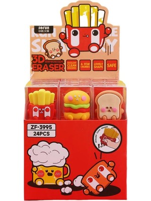 Miniso Pişirme Serisi Silgi (2 Çeşitli Model, Fast Food)
