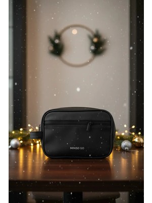 Miniso Iş Serisi Büyük Kapasiteli Bölmeli Seyahat Çantası (Siyah)