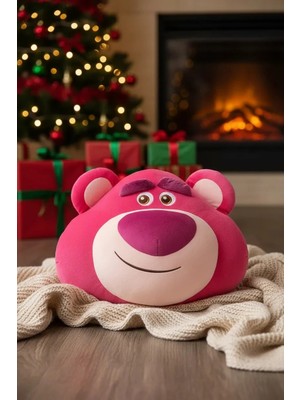 Miniso Disney Lisanslı Pixar Lotso Serisi Baş Şeklinde Yastık