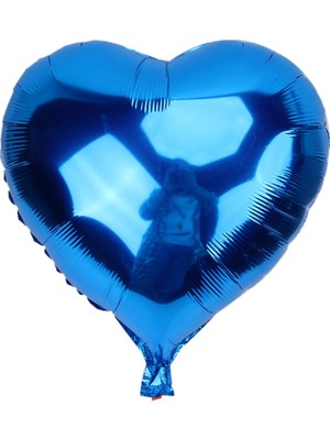 TrentCo Kalp Balon Folyo Mavi 45 cm 18 Inç - Lisinya