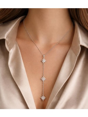 Seherden Kuzey Yıldızı Model Çelik Kolye