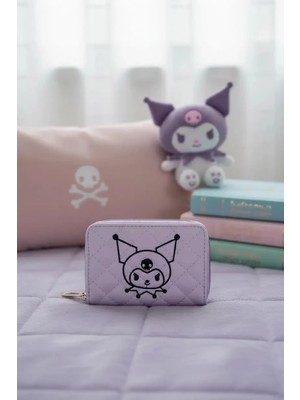 Miniso Sanrio Lisanslı Kuromi Sevimli Fermuarlı Kartlık Cüzdan
