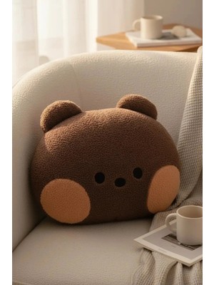 Miniso Minini Koleksiyonu 17 Inç Baş Şeklinde Yastık (Bnini)