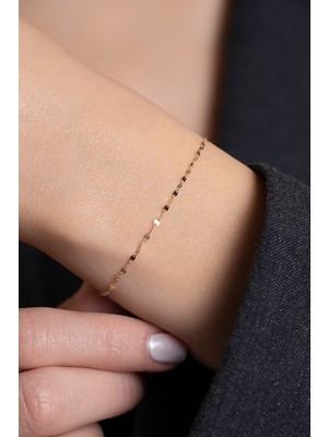 Bayar Gold 14 Ayar Altın Aynalı Bileklik 1,8 mm