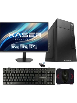 Xaser XSR1250 I3 2100 8gb Ram 256GB SSD 27" Monitör Masaüstü Ofis Tavsiye Sistem