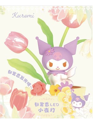 Miniso Sanrio Lisanslı Kuromi Çiçek Serisi LED Gece Lambası