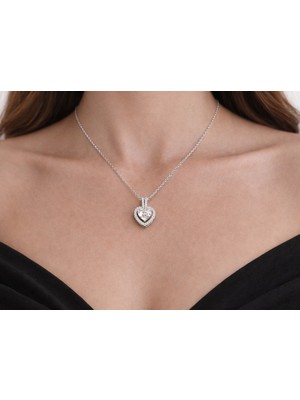 Seherden Kalp Figürlü Taşlı Ayarlanabilir Çelik Kolye – Gold & Gümüş Renk Seçenekli Zarif Tasarım