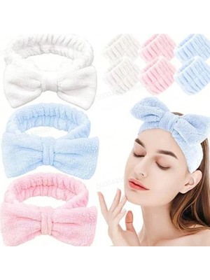 Miniso Fiyonklu Saç Bandı ve Bileklik Seti (Yüz Yıkama Için)