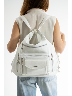 Mega Çanta Lizbon Deri Kadın Omuz/sırt Çantası