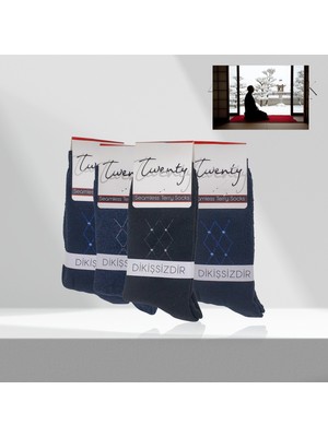 Twenty 12 Adet Erkek Dikişsiz Havlu Çorap