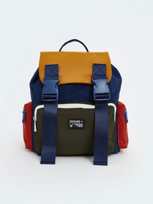 LC Waikiki Lcw Accessorıes Lacivert Renk Bloklu Erkek Çocuk Sırt Çantası