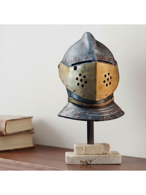 Keematee Tasarım Dekoratif Şövalye Miğfer Obje Biblo