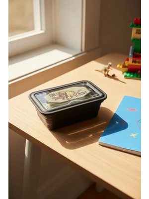 Miniso Jurassic World Serisi Çok Bölmeli Yemek Kabı 1100 ml (Siyah)