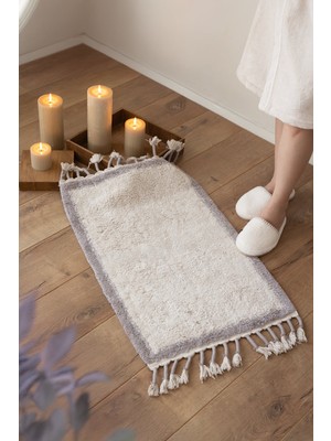 İrya Root Tekli Banyo Paspası Bambu 60X100 cm Koyu Gri