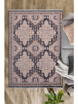 Ethnic, Otantik Vintage Desenli Renkli Dokuma Oturma Odası, Salon ve Mutfak Halısı