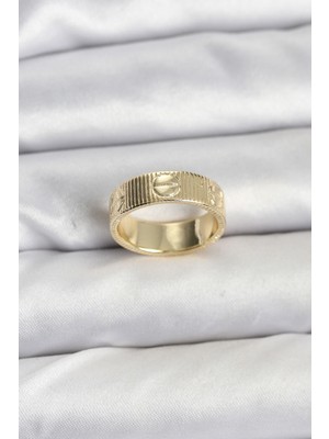Clariss Gold Renk Model Kadın Yüzük