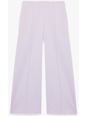 Koton Krep Kumaş Düz Geniş Paça Palazzo Pantolon