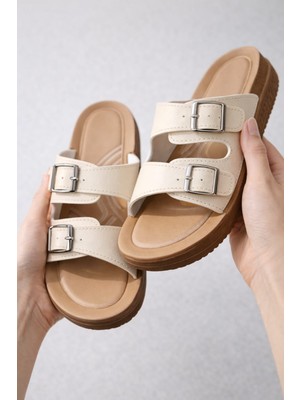 Slipcat Kadın Ultra Yumuşak Soft Taban Dolgu Topuk Ortopedik Içi Pedli Günlük Anne Terliği