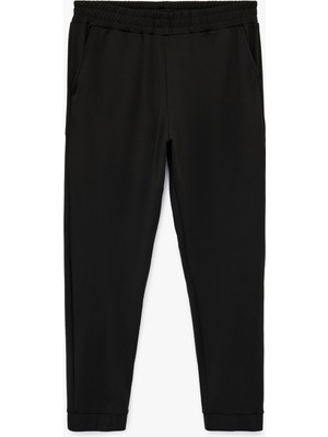 Koton Beli Lastikli Cepli Jogger Spor Eşofman Altı