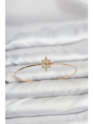 Clariss Kutup Yıldızı Model Gold Renk Bileklik