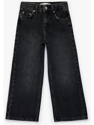 Koton Pamuklu Cepli Geniş Paça Denim Pantolon