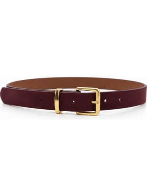 DAYMA Kadın Siyah Süet Kemer – Gold Tokalı – Günlük & Klasik Kullanım