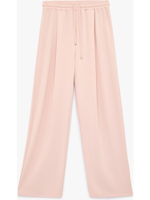 Koton Regular Fit Viskon Karışımlı Beli Bağcıklı Pileli Pantolon